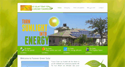 Desktop Screenshot of forevergreensolar.net