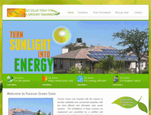 Tablet Screenshot of forevergreensolar.net